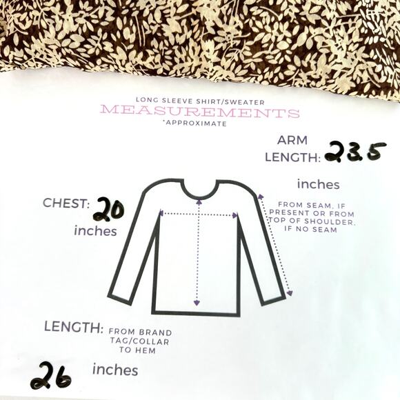 Nili Lotan Womens Colleen Blouse Top Size XS 100% Silk Leaf Print Sheer Brown - Picture 7 of 7